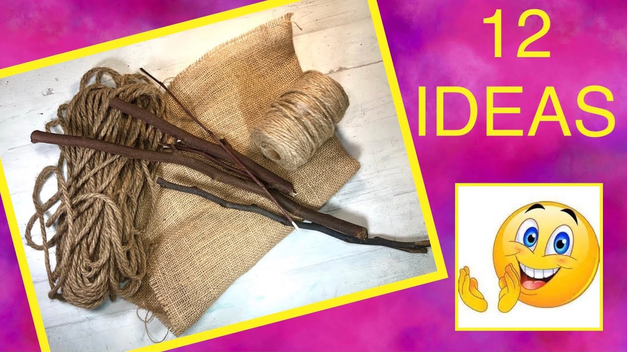 12 ИДЕЙ / Сухие ветки / Веревка / Вретище / Креативная переработка
