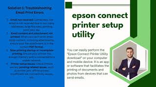 How to fix an Epson Connect Printer Setup Utility