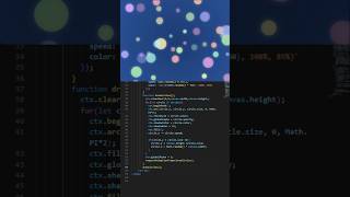 Soft Bokeh particle animation #animation #background #webdesign #particles #glow #shorts #coding