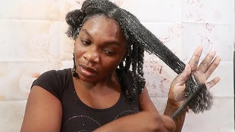 WASH DAY ROUTINE ON 4C NATURAL HAIR / Dry 4C  Natural Hair