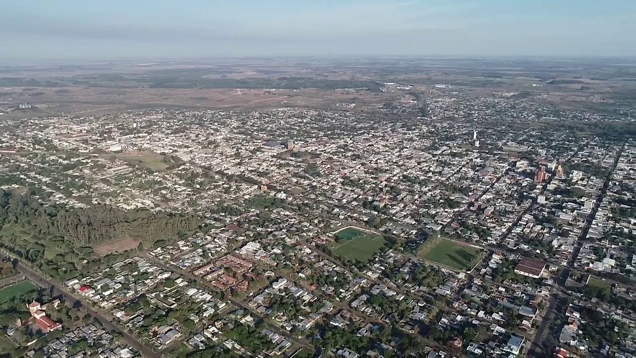 Vista Aérea Ciudad de Salto Uruguay