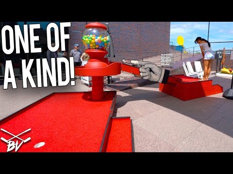 YOU HAVE TO SEE THIS CRAZY ONE OF A KIND MINI GOLF COURSE!