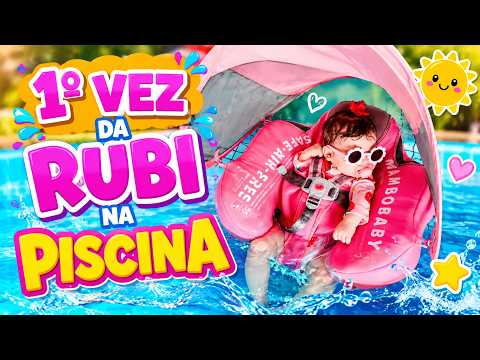 💦 RUBI’S 1ST TIME IN THE POOL! 😱💖 (SHE LOVED IT!)
