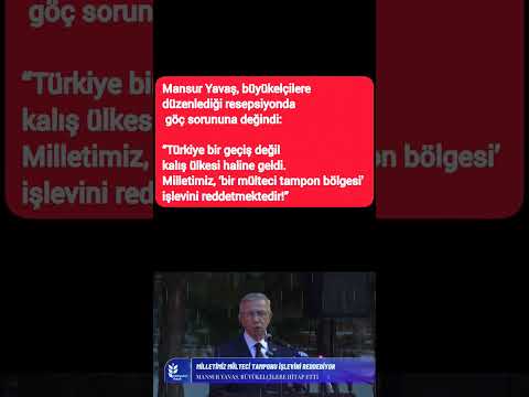 Mansur Yavaş : Türk Milleti mülteci tampon bölgesi’ işlevini reddetmektedir!” #haber #shorts #viral