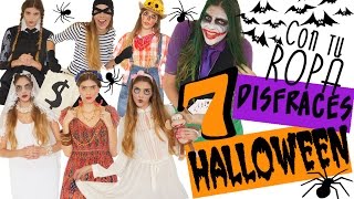 DISFRACES de HALLOWEEN con tu ropa│Faciles y Rapido │Magic Armarium -  YouTube