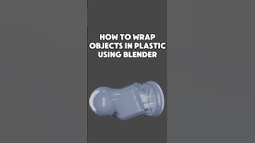 How to wrap objects in plastic using Blender #blender  #tutorial  #blender3d  #blendertutorial