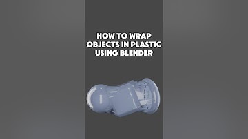 How to wrap objects in plastic using Blender #blender  #tutorial  #blender3d  #blendertutorial