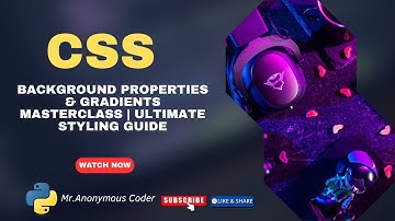 CSS Background Properties & Gradients Masterclass | Ultimate Styling Guide #python #coding