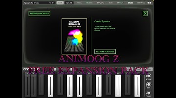Animoog Z - NEW & FREE Celestial Dynamics Expansion Pack - Demo for iOS
