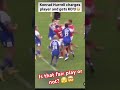 Player gets KO'd after charging! #rugby #fight #rugbyleague #punch #superleague #England #club #wow