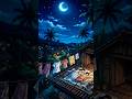 চাঁদের আলোয় ছাদের উপর মা-বাচ্চার মিষ্টি রাত 🌙 #nightscene #moonlit 🌠#Moonlight #anime #shorts