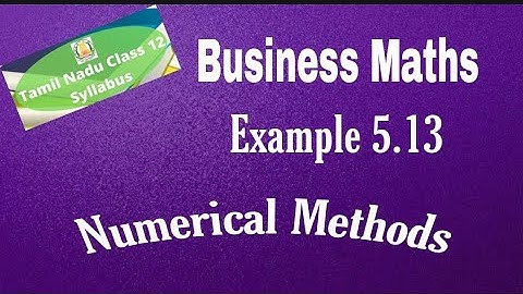 12th Business Maths Example 5.13