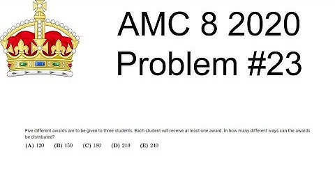 AMC 8 2020 Problem #23 | Permutations in a logical way