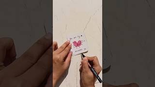 handmade card for your loved ones/easy gift card ideas #craft#trending#handmade#giftideas#couple#diy