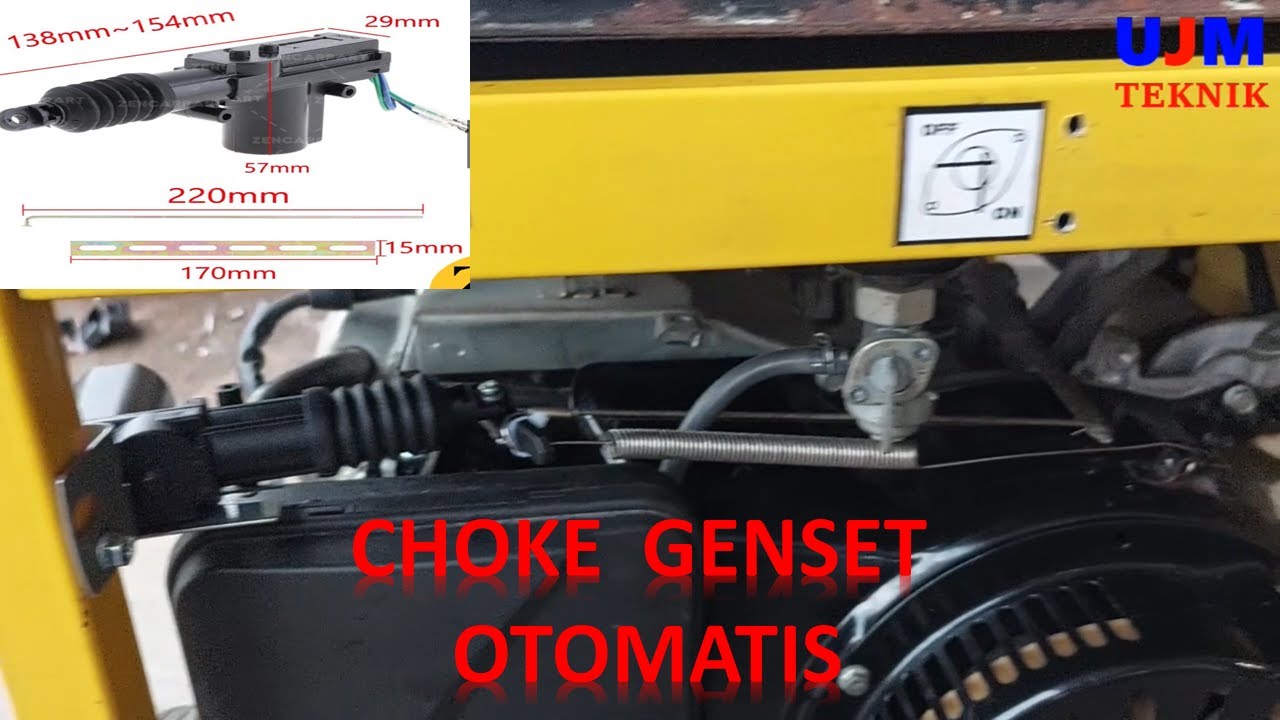 Cara pasang auto choke genset bensin - modifikasi choke genset bensin ...