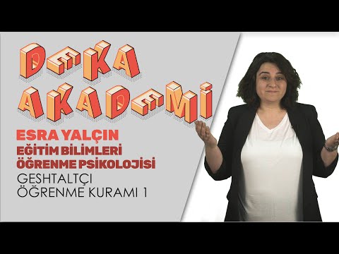 021 - Geshtaltçı Öğrenme Kuramı - Esra Yalçın