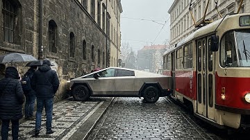 Self-Driving Cybertruck vs Prague: Too BIG for Europe?