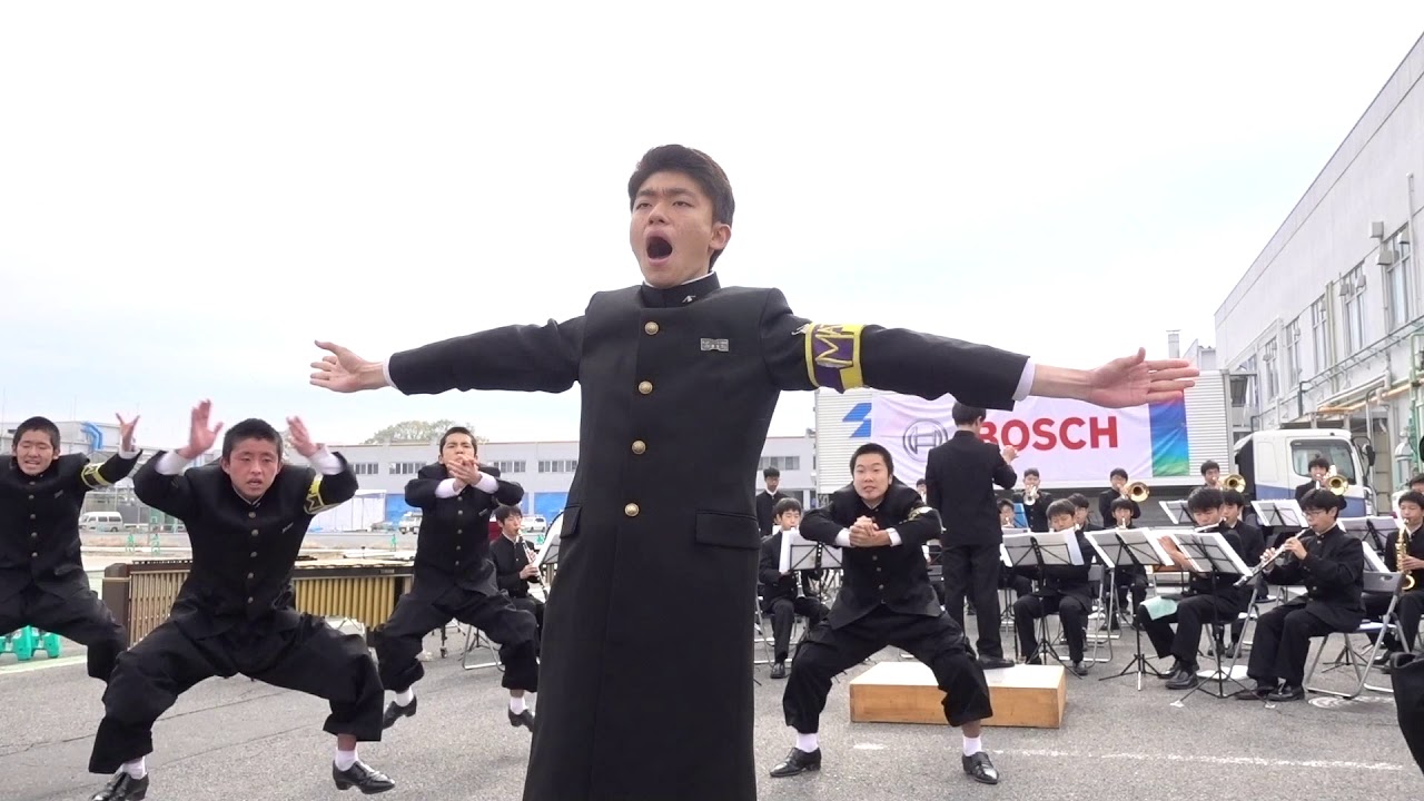 松山高校応援団 Bosch工場 Youtube