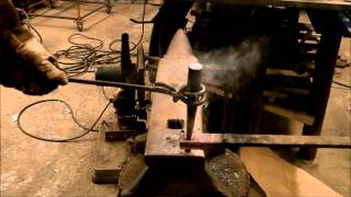 Basic Blacksmithing Hot Punching Steel