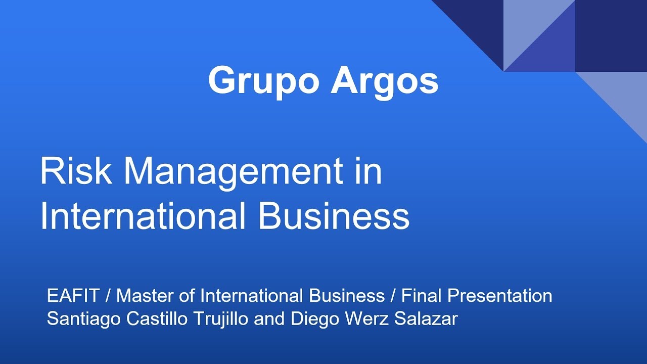 Grupo Argos Risk Treatment YouTube