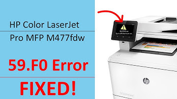 HP Printerfout 59.F0 oplossen op HP COLOR LASERJET PRO M452DW, M377DW, M477FNW, M477FDN, M477FDW