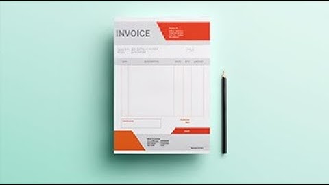 modern invoice design in coreldraw tutorials