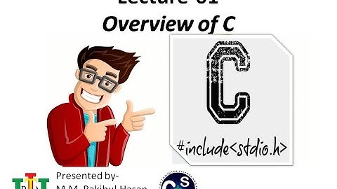 1.1 Overview of C: Introduction