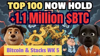 Top 100 Hold 1.1M Btc, Clarity Act, 6.96 Btc For Stackers Stx The Orange Weekly Wk 5, 2026