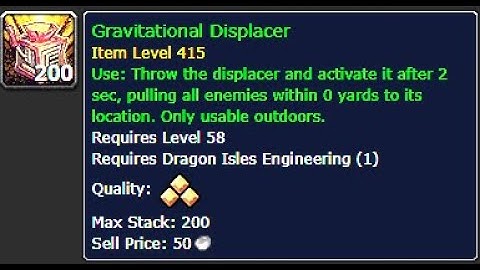 Dragonflight Engineering - Gravitational Displacer