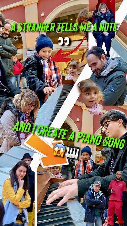 With 1 NOTES this guy created a Piano Song on a Public Piano😱🎹 #publicpiano #piano #music