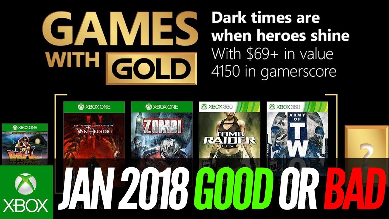 Xbox Games With Gold January 2018 Review Xbox One Xbox 360 Free Games 2018 YouTube