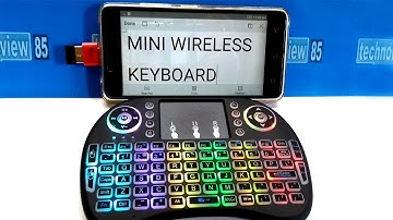 Mini Wireless Keyboard with Touchpad | Unboxing |review