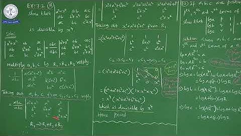 11TH MATHS MATRICES AND DETERMINANTS (EX-7.2) (09)