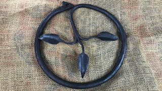 Ornamental ring project and forge welding exercise.