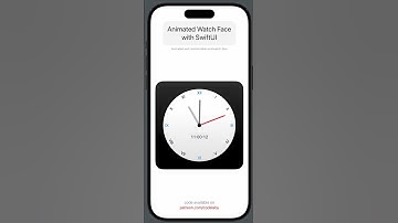 Animated Analog Clock with Roman Numerals with SwiftUI