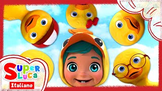 Cinque papere 🦆| Canzoni per bambini  | Filastrocche e canzoni per bambini | Super Luca