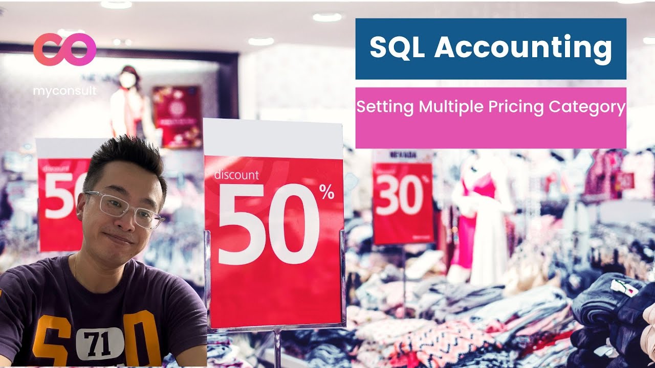 SQL Accounting - How can you set different pricing category - YouTube