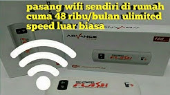 cara pasang wifi sendiri dirumah cuma 48 ribu/ bulan unlimited lagi....!!! - Durasi: 11.05. 