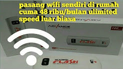 cara pasang wifi sendiri dirumah cuma 48 ribu/ bulan unlimited lagi....!!! - Durasi: 11.05. 