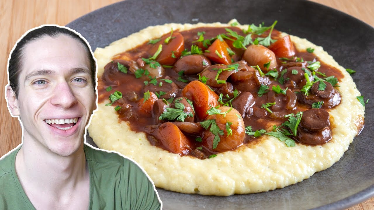 Bourguignon de Champignons (Végétarien)