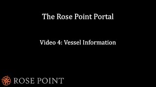 Video 4 - Vessel Information