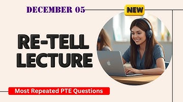 Retell Lecture PTE Speaking | Timer and Answers | Real Exam Questions December 2025