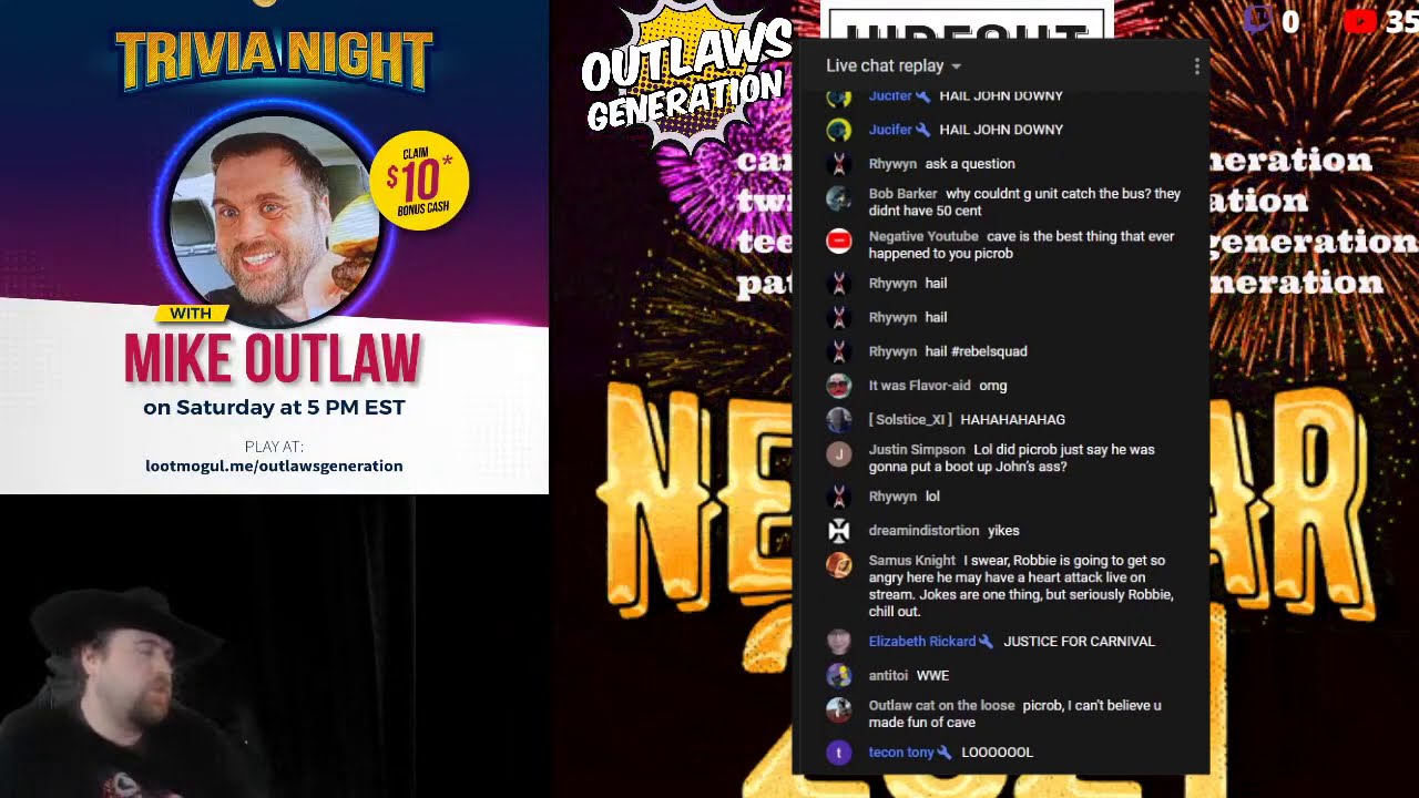 My Appearance on Outlaw's Hideout: Me VS. PicRob (chat included) [jan 2 2021] 