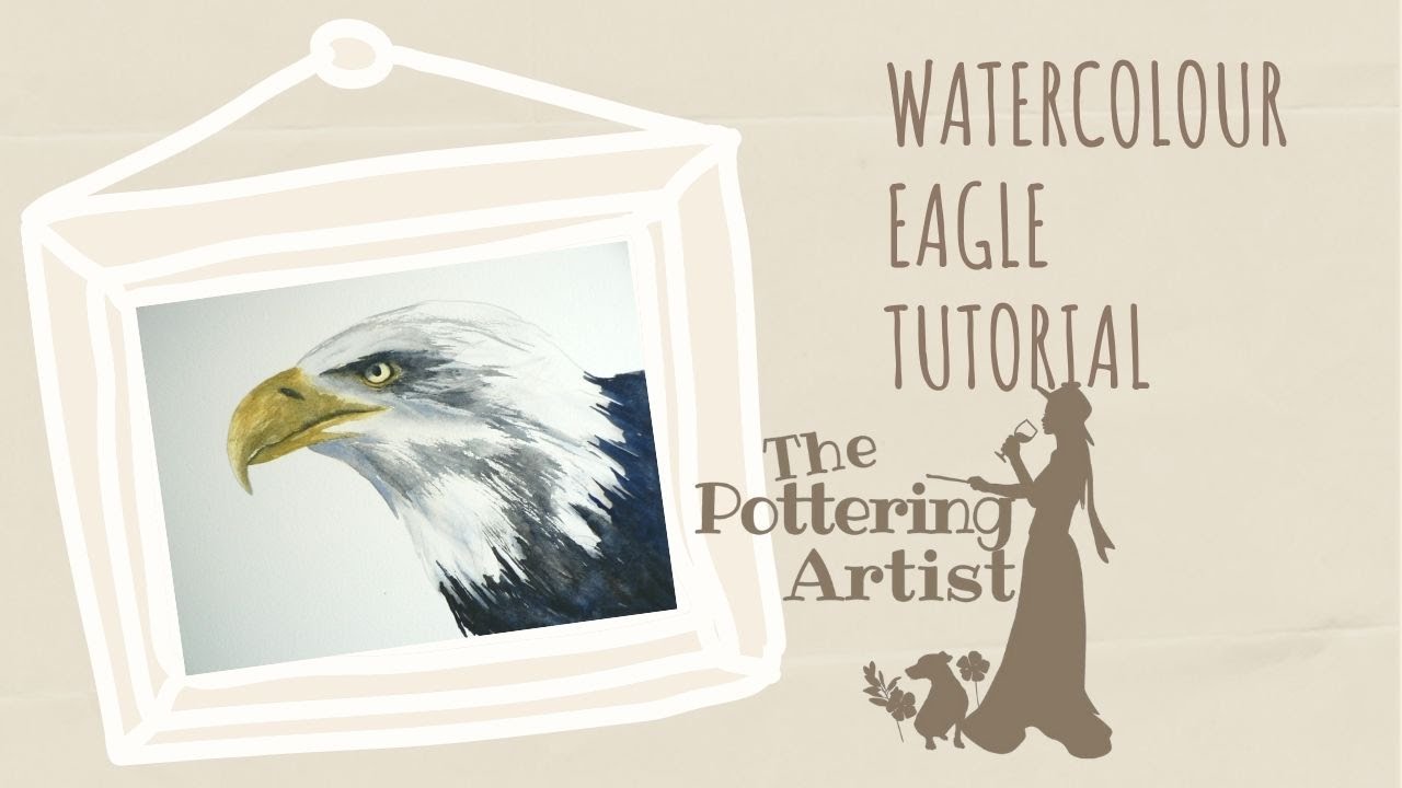 Painting an Eagle in Watercolor - watercolor bird tutorial REALTIME
