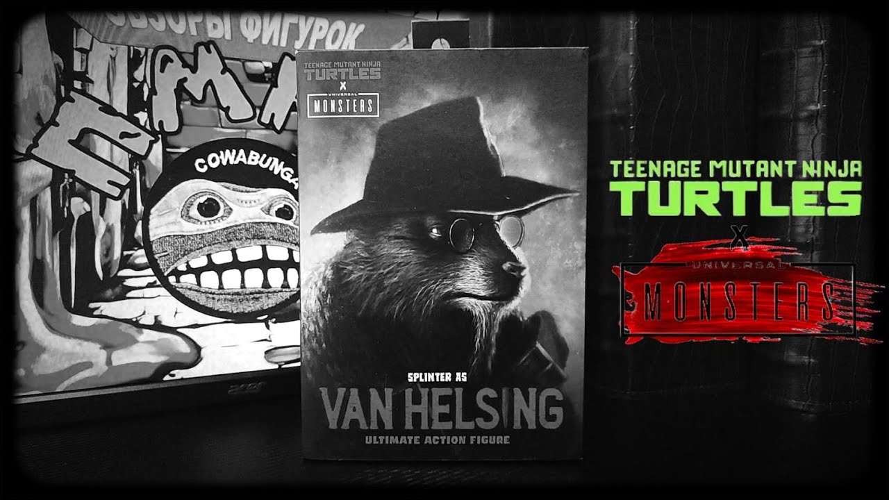 Черепашки ниндзя: Сплинтер "Ван Хельсинг"/ TMNT: Neca x Universal Monsters/ Splinter Van Helsing