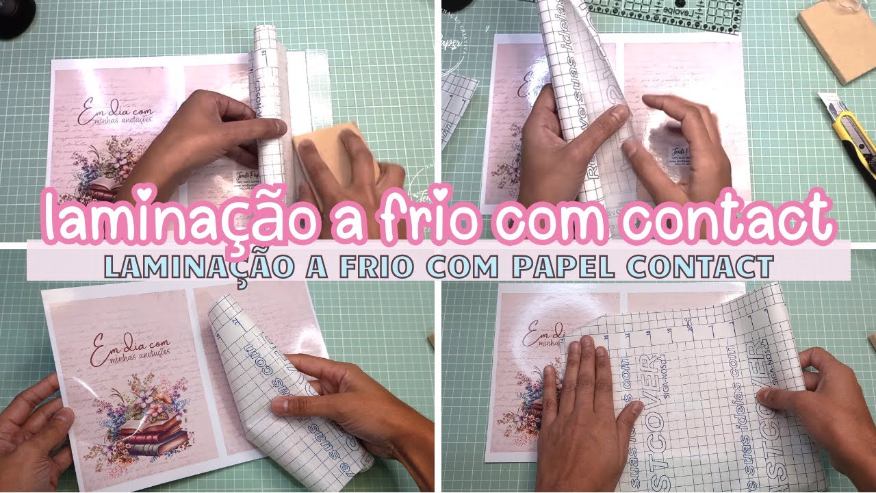 Laminação a frio com contact sem ruga e sem bolha- E mais dicas de capa A6