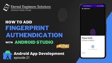 How to add Finger Print Authentication in android studio #21 | App development tutorial tamil | EES