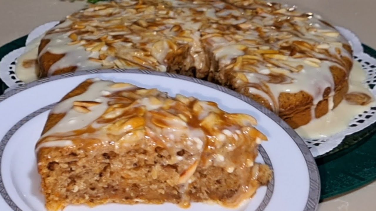 مستحيل تشوفيها و ما تجربيهاش‼️ كيكة الجزر بالمكسرات طرية معلكة بطعم مختلف هشة تذوب ذوبان في الفم 😍💯