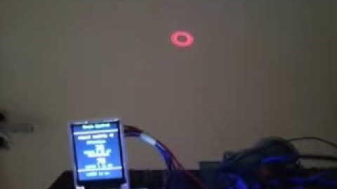 Mini Artuino mind controlled LASER light show demo