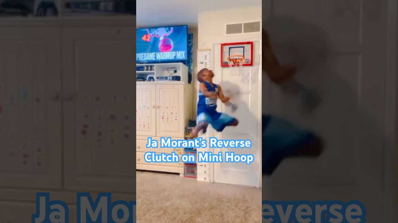 Reverse Clutch on Basketball Mini Hoop! 🏀 